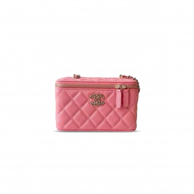 CHANEL 25P CHAIN BOX BAG CAVIAR AP4530 (17*9.5*8cm)